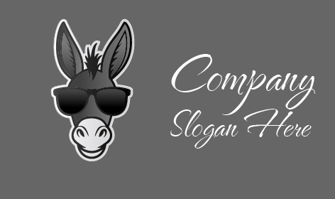 Fashionable Sunglasses Donkey Logo