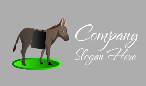 Logo Keledai Bercak Hijau