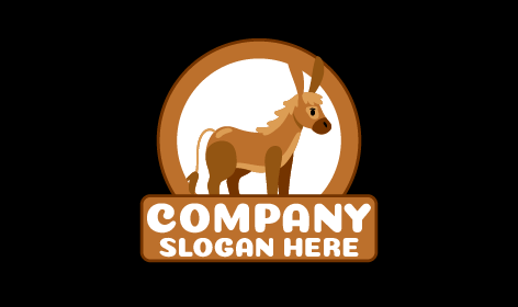 Logotipo De Burro De Peluche