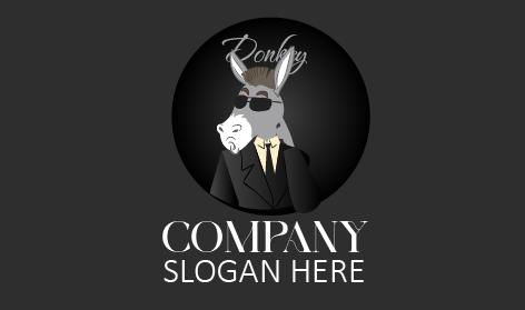 Logo Keledai Bertudung Bergaya