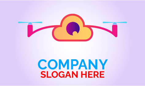 Logo De Drone Basé Sur Le Cloud