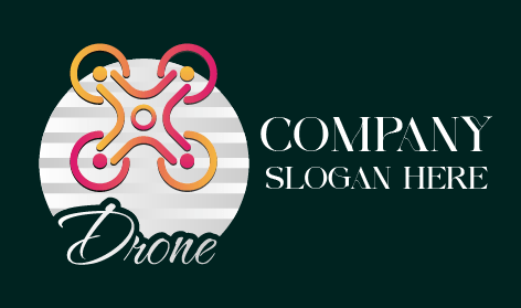 Logo de drone créatif et artistique