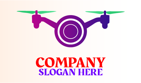 Logo Du Drone De Surveillance Volant