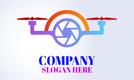 Logo Générique De Drone D'arpentage