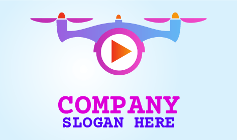 Logo De Drone De Vidéographie Dégradé