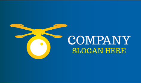 Logo De Drone De Cartographie D'inspection