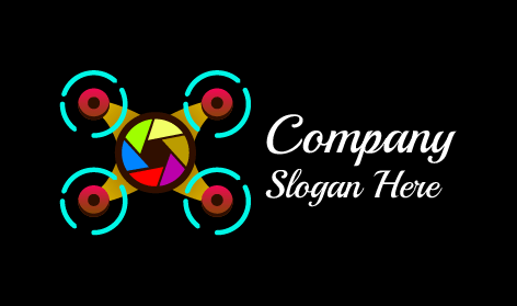 Logo Drone Coloré Premium