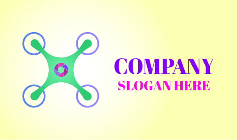 Logo De Drone Rotatif De Scrutiny