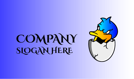 Logo Bebek Biru Agresif