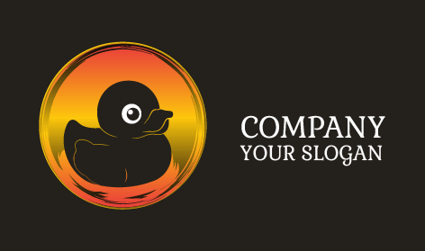 Logo Bebek Karet Hitam