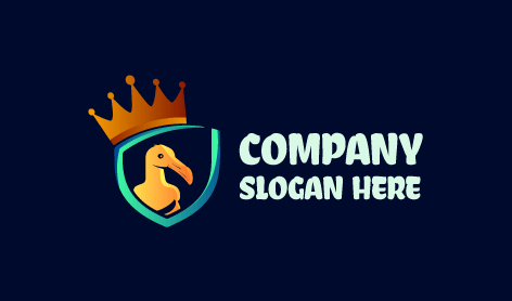 Logo Bebek Perisai Biru