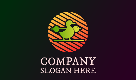 Logo Bebek Hijau Binaraga