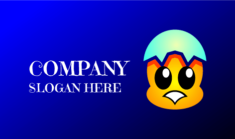 Logo Bebek Topi Telur Retak