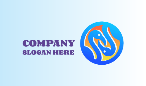 Logo Bebek Oranye Gradien