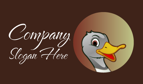 Logo Bebek Tertawa Abu-abu