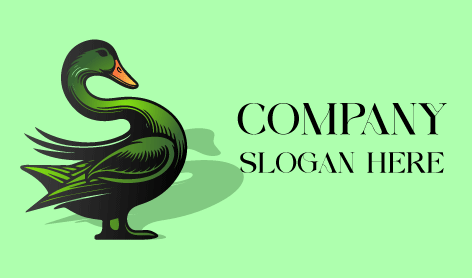 Logo Bebek Hijau Yang Menawan