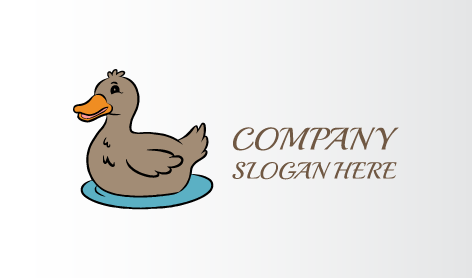 Logo Bebek Berwajah Tersenyum