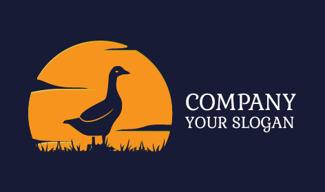 Logo Bebek Biru Berdiri