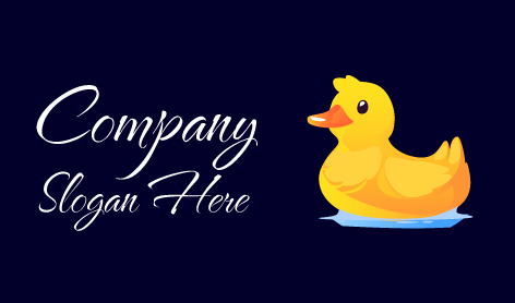 Logo Bebek Kartun Kuning