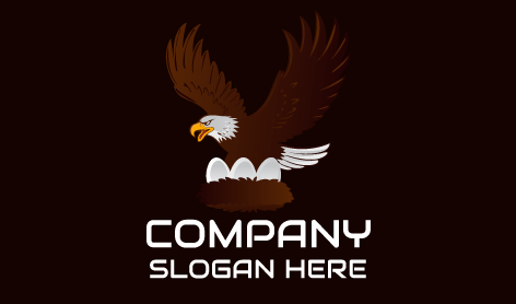 Logo Telur Elang Coklat