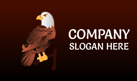 Logo Elang Coklat Kartun