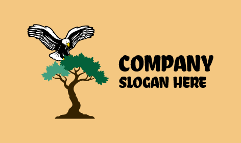 Logo Pohon Elang Terbang