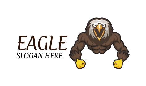 Logo Tanda Kata Elang Berotot