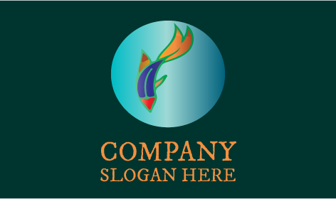 Aquarium Stift Fisch Bildung Logo