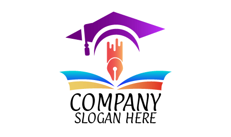 Cuaderno De Páginas Azules Con Logotipo Educativo