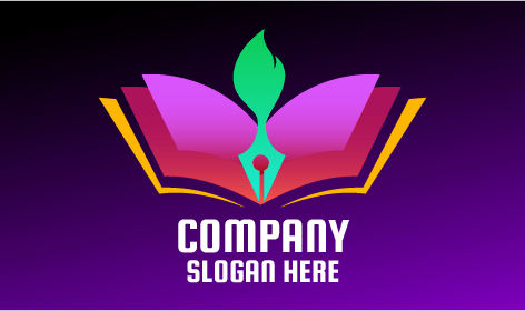 Logotipo Educativo Con Trazo De Bolígrafo Verde