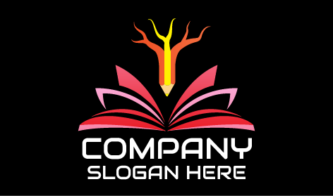 Logotipo De Educación De Ramas De Lápiz