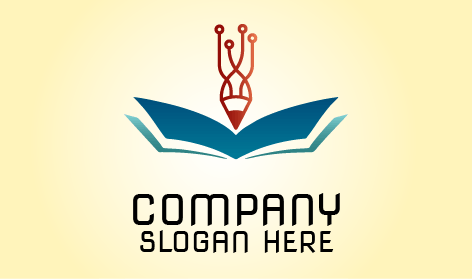 Logotipo De Educación De Lápiz Premium