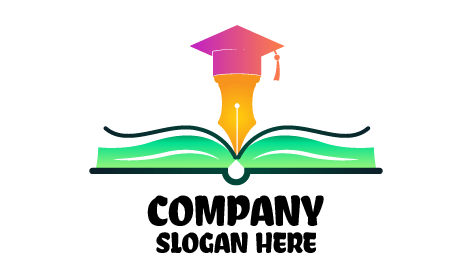 Logotipo De Educación De Libro Impreso