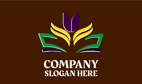 Mor çiçek Sanat Eğitim Logosu