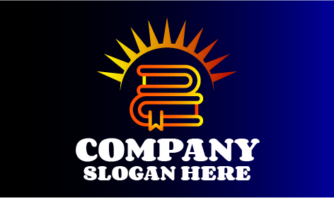 Logotipo De Educación Sobre Rayos De Sol