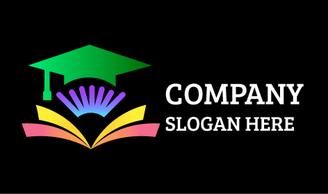 Logotipo Educativo De Páginas Amarillas y Rosas