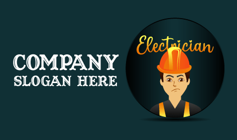 Logótipo De Eletricista Profissional De Circuitos