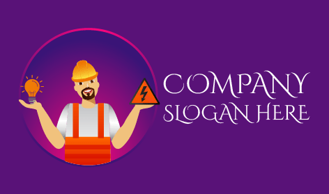 Logótipo De Eletricista Masculino Especializado