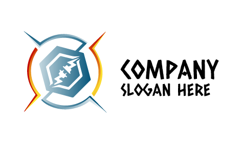 Gray Electricity Sign Logo