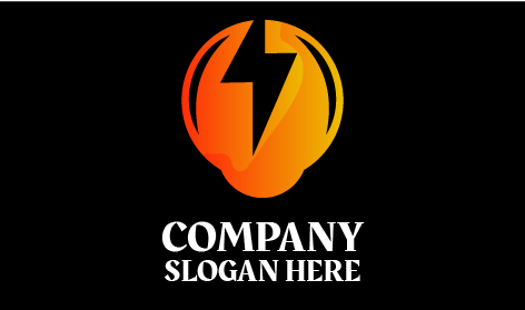 Glühlampe Elektriker Logo