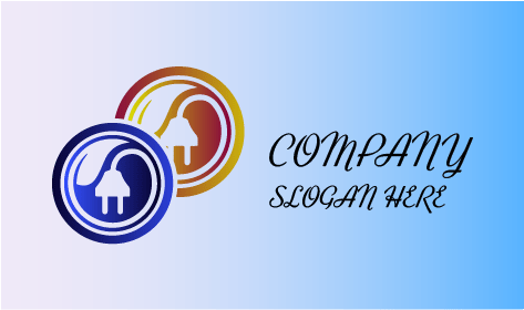 Leaf Plugs Electrician Logo