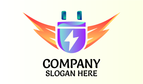 Logo Teknisi Listrik Konektor Daya