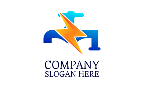 Professional Hydropower Electrician Logo
