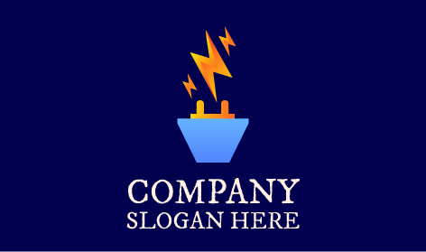 Anahtar Fiş Yıldırım Elektrikçi Logosu