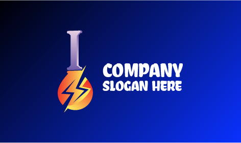 Logotipo Do Eletricista Do Flashbulb Do Trovão
