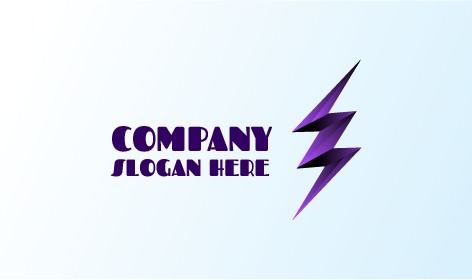 Zickzackbolzen-Elektriker-Logo