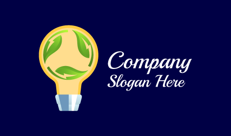 Logo Rekayasa Bola Lampu Berkelanjutan