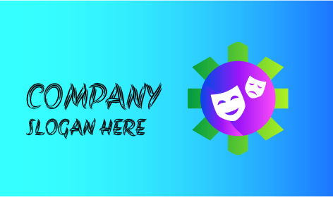 Logo Di Intrattenimento Con Maschera Cinematografica