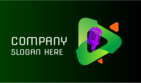 Logotipo De Entretenimiento De Canto Creativo