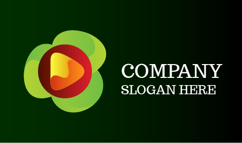 Logotipo De Entretenimiento De Video Musical Floral